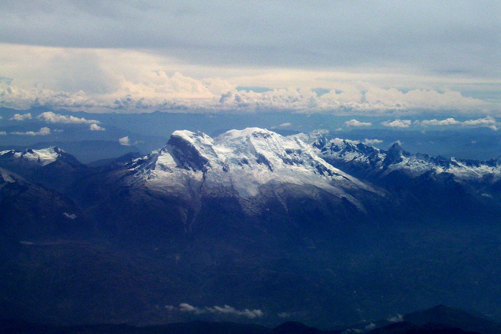 Nevado Huascarán en la Cordillera Blanca